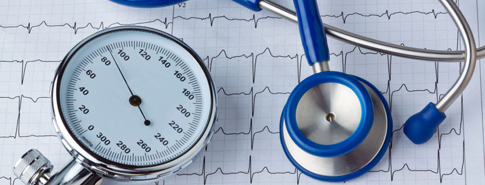 Blood pressure gauge and stethoscope